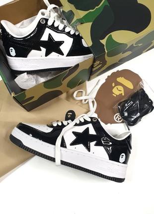 Женские кроссовки bape sta m2 patent люкс качество