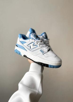 Кроссовки new balance 550 unc white university blue