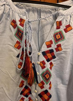 Плаття - вишиванка жіноча zara (m/l/xl)2 фото