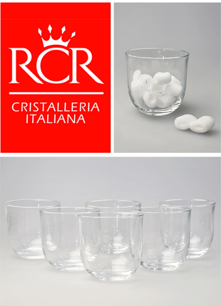 Набір кришталевих склянок 6 шт rcr luxion eco crystal glass 8068