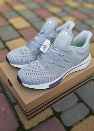 Чоловічі кросівки | adidas eq21 run | сірі | текстиль, :4210 фото