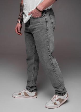 Чоловічі сірі джинси класичні3 фото