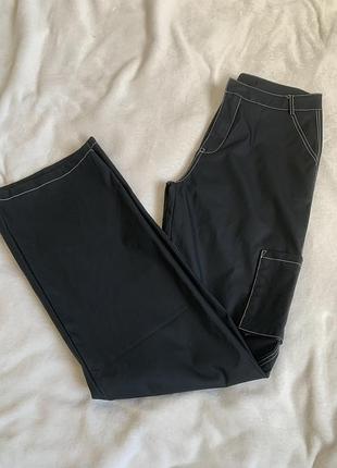 Штанишки карго из эко кожи kript 100pu m