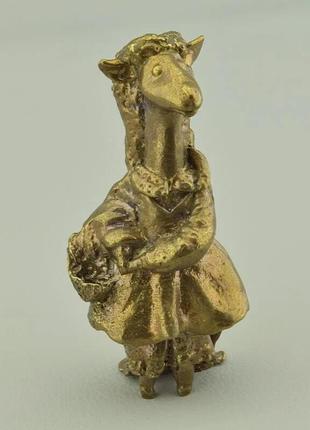 Фігурка коза латунь