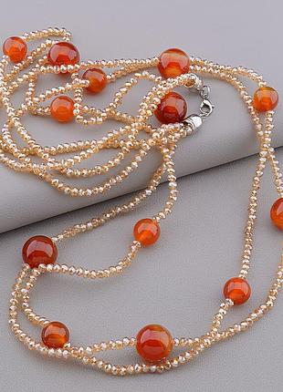 Буси чеський кришталь 100 см.