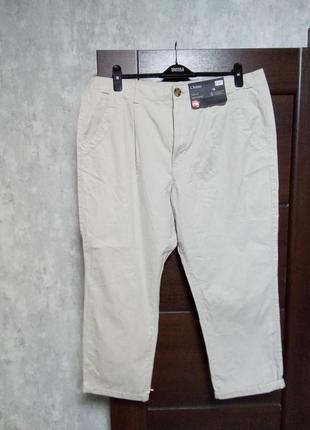 Брендовые новые коттоновые брюки р.18-20.