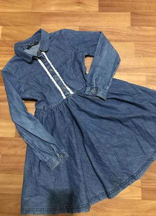 Джинсовое платье