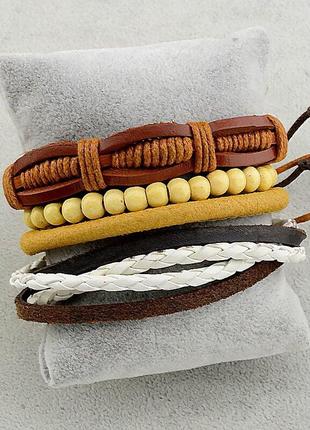 Браслет екошкіра 17 см.