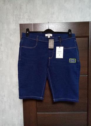 Брендовые новые коттоновые джинсовые шорты р.14-16.