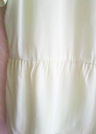 Нежная новая блуза мятного цвета из 100% шелка!4 фото