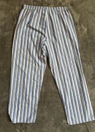 Пижама мужская полоскатая хлопковая брюки рубашка7 фото