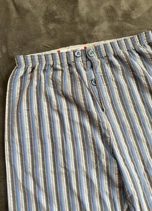 Пижама мужская полоскатая хлопковая брюки рубашка6 фото