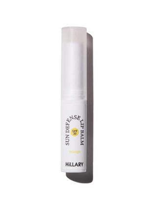 Сонцезахисний бальзам для губ манго spf 30 hillary sun defense lip balm mango spf 30, 3 г1 фото