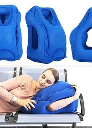 Надувна обнімальна подушка для подорожей