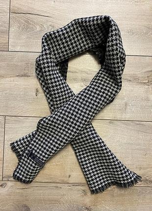 Шарф allsaints reversible leopard & houndstooth scarf5 фото