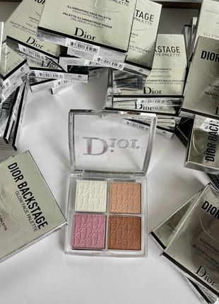 Хайлайтер диор dior backstage glow face palette 001 universal