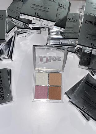 Хайлайтер диор dior backstage glow face palette 001 universal