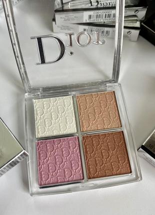 Хайлайтер диор dior backstage glow face palette 001 universal