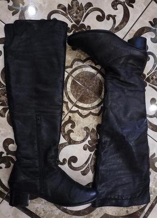 Сапоги високі ботфорти жіночі черевики еврозима