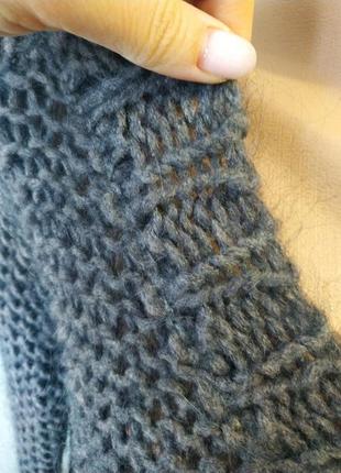 Свитер вязаный zara knit из пряжи italian yarn.7 фото