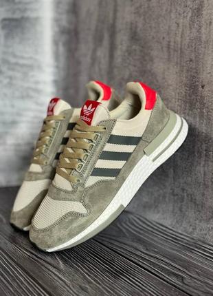 Кроссовки adidas zx 500 rm grey four