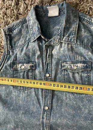 Летняя джинсовая кофта, безрукавка, блузка3 фото