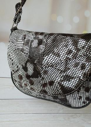 Женская кожаная лаковая сумка  – сумка из натуральной кожи.  цвет уникальный, без повтора.1 фото