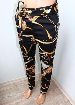 Стильные спортивные укороченные брюки джоггеры штаны в спортивном стиле м, 46