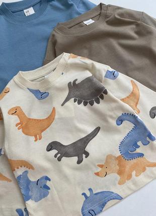 Набор кофт/кофта с дино/динозаврами на мальчика 4-6 месяцев h&m2 фото