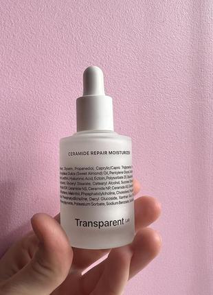 Transparent lab ceramide repair moisturizer