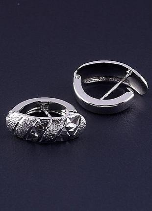 Серьги   из ювелирного сплава xuping не темнеет   родий