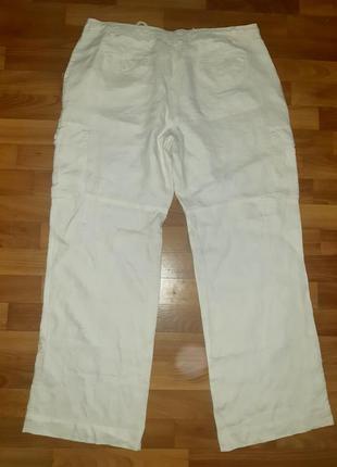 Льняні штани - карго великого розміру3 фото