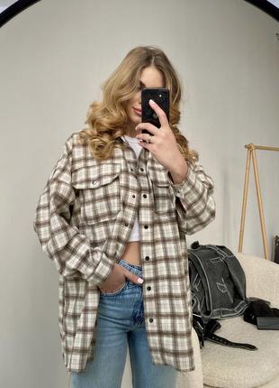 Рубашка жіноча 🔥рубашка в клітинку рубкашка оверсайз женская рубашка
