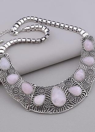 Підвіска рожевий кварц 50 см.