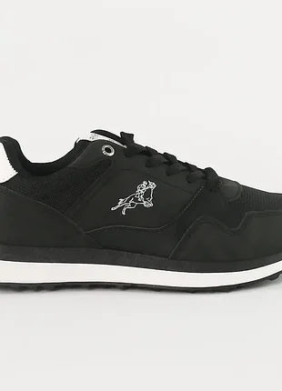 Чоловічі стильні чорні зручні кросівки весна/осінь,екошкіра/текстиль,чоловіче взуття на весну