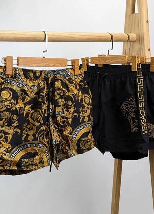 Плавки шорты в стиле versace