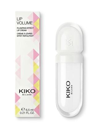 Блеск для губ kiko milano lip volume в оттенке 01, оригинал!8 фото