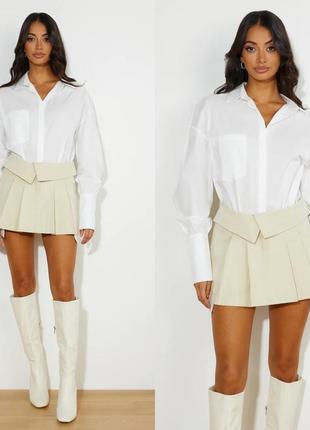 Юбка lieness utility mini skirt beige