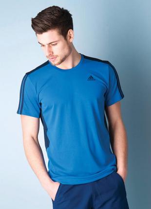 Спортивна футболка чоловіча adidas розмір m-l чорна синя