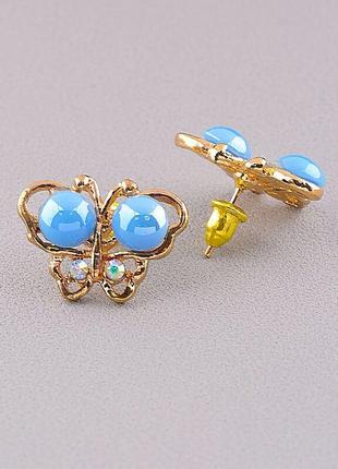 Серьги оригинальные сережки стильные fashion  сrystal бижутерный сплав7,08 г.