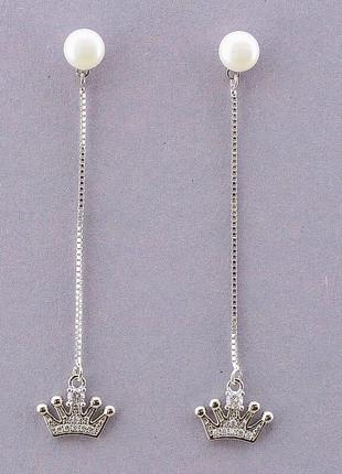 Серьги   из ювелирного сплава xuping не темнеет  майорка   родий