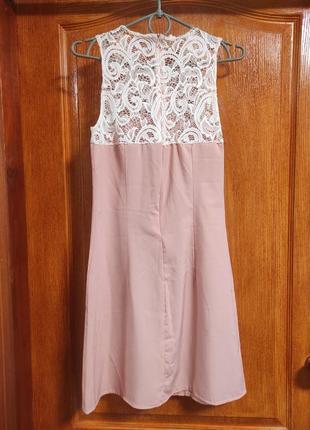 Ніжно рожева сукня міні4 фото