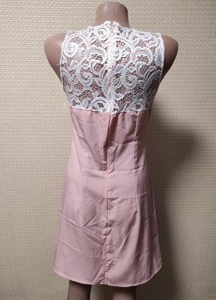 Ніжно рожева сукня міні2 фото