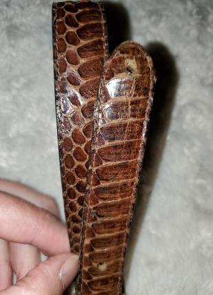 Вінтажний пояс ремінь під hermes шкіра змії вінтаж3 фото
