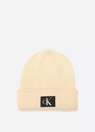 Новая зимняя шапка calvin klein ( ck monogram logo beanie hat ) с америки