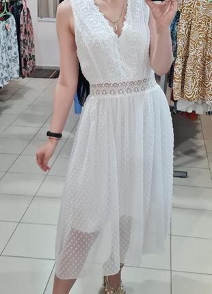 Праздничное белое платье7 фото