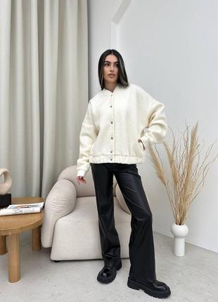 Бомбер oversize в стиле zara6 фото