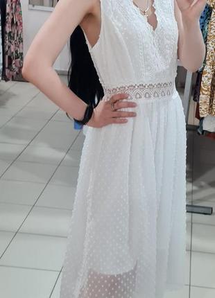 Праздничное белое платье6 фото
