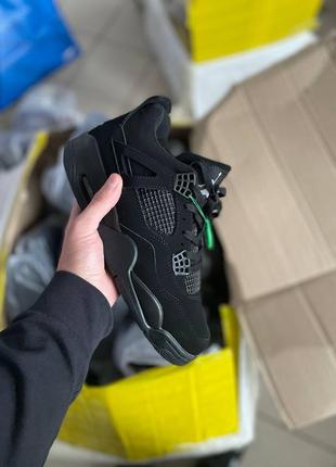 Кроссовки jordan 4 black cat