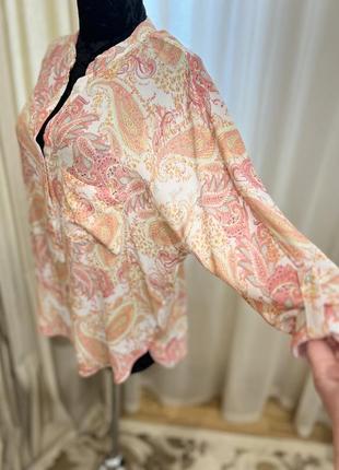 Яркая блуза «оверсайз», zara, размер м/л3 фото